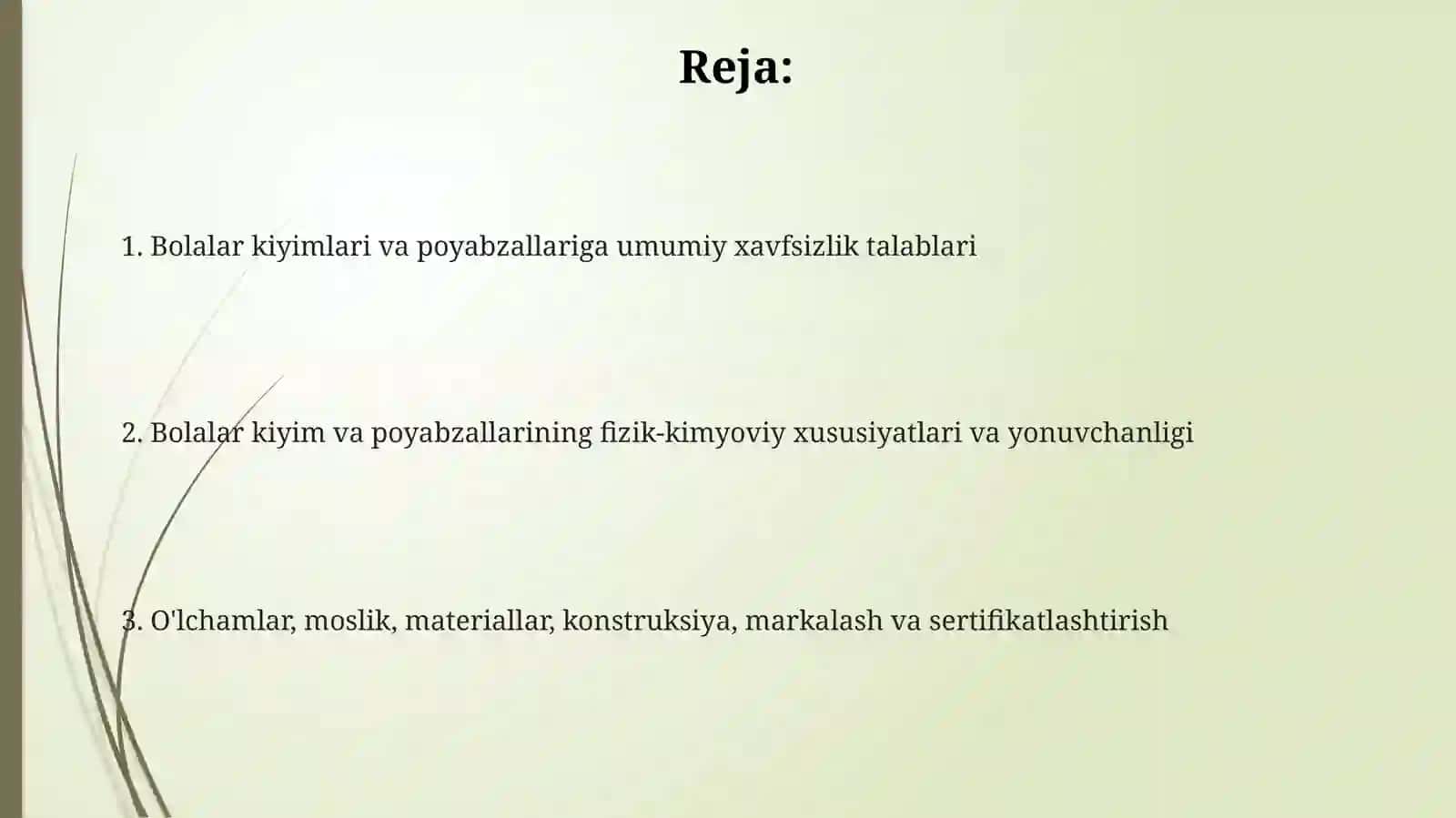 Bolalarning kiyim kechaklari va poyabzallariga qoyiladigan talablar 2