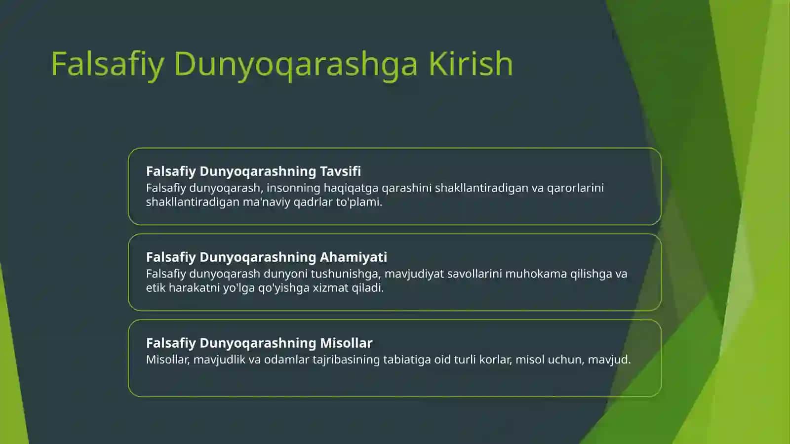 Insonning ma'naviy kamolotida falsafiy dunyoqarashning roli 2