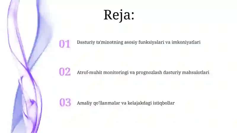 Atrof-muhit monitoringi va prognozlashtirish dasturiy ta'minoti 2