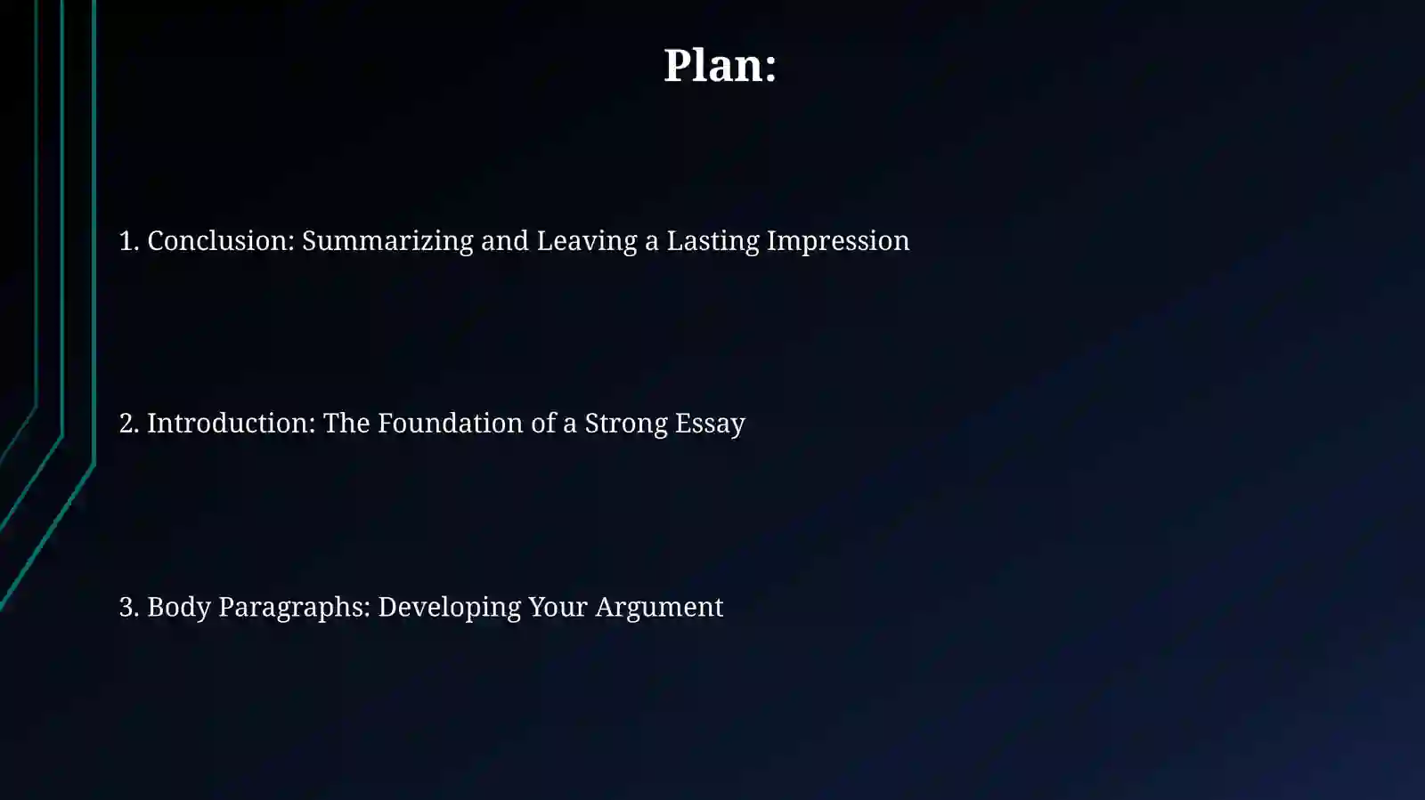 Common essay structure 2