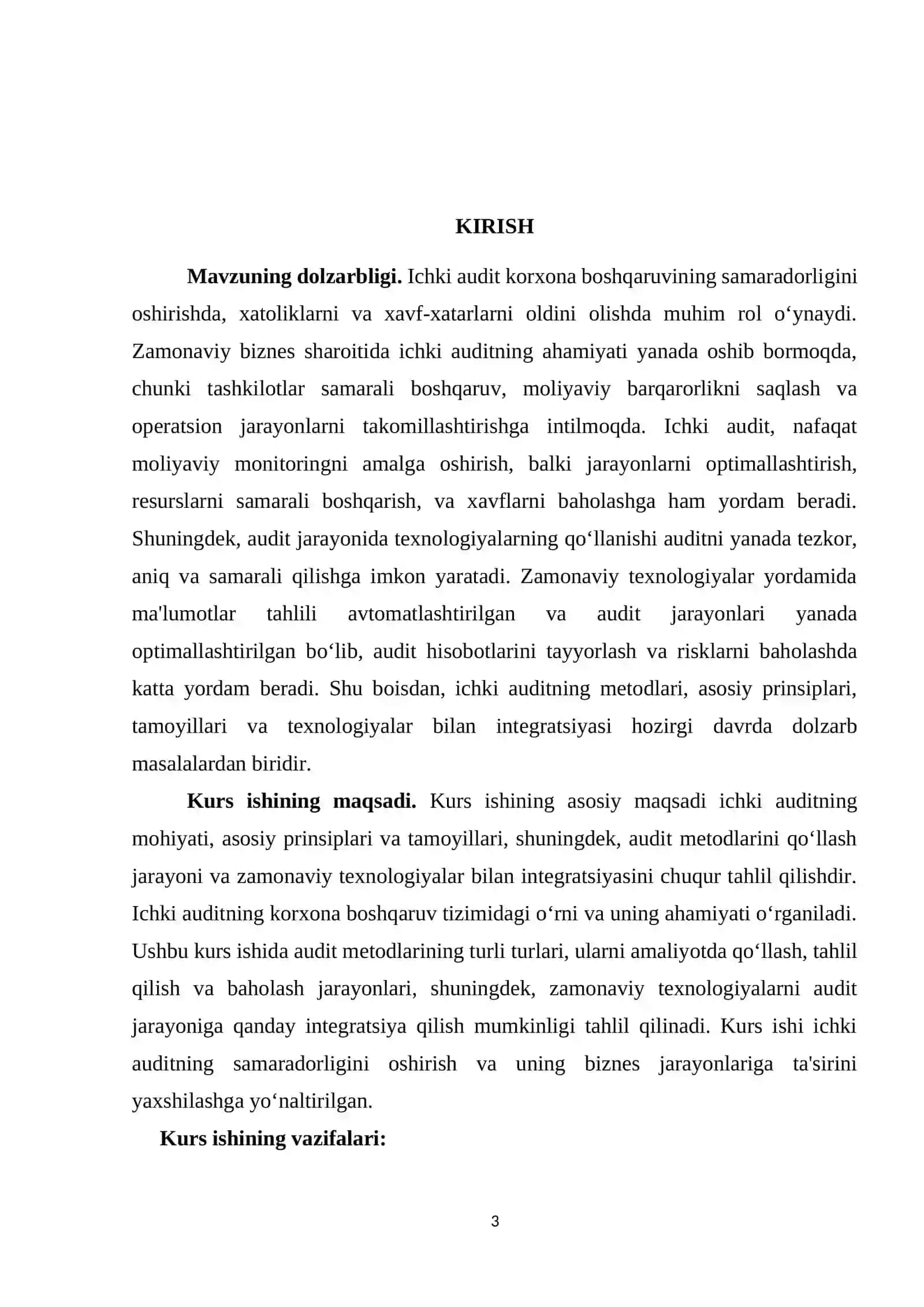 Ichki audit jarayonida metodlar 2