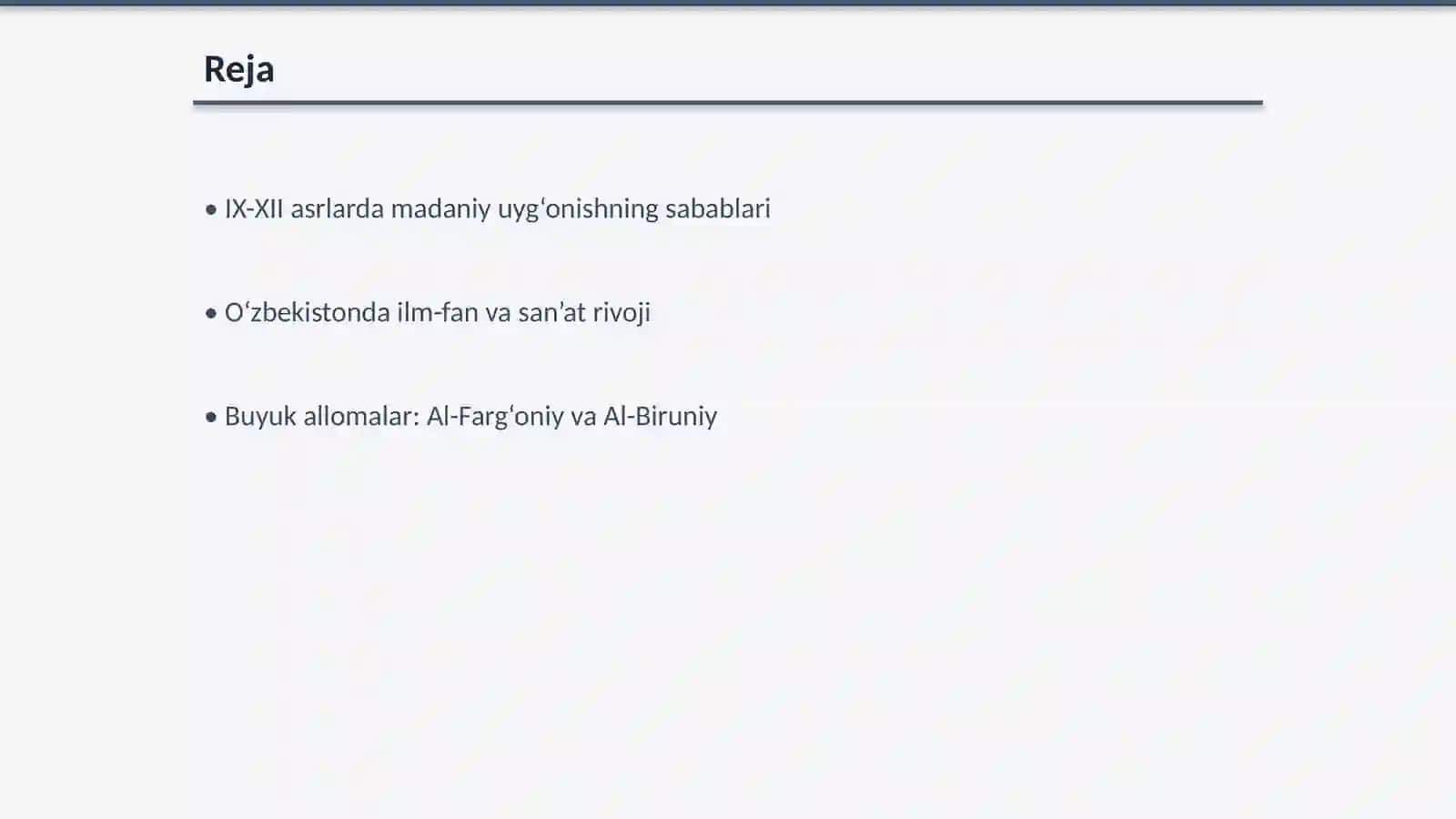 IX-XII asrlarda madaniy uyg‘onishning sabablari 2