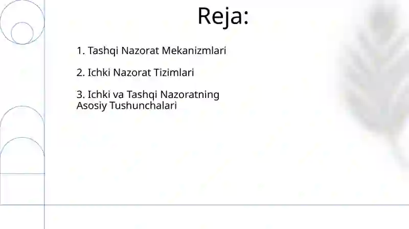 Ichki va tashqi nazorat 2