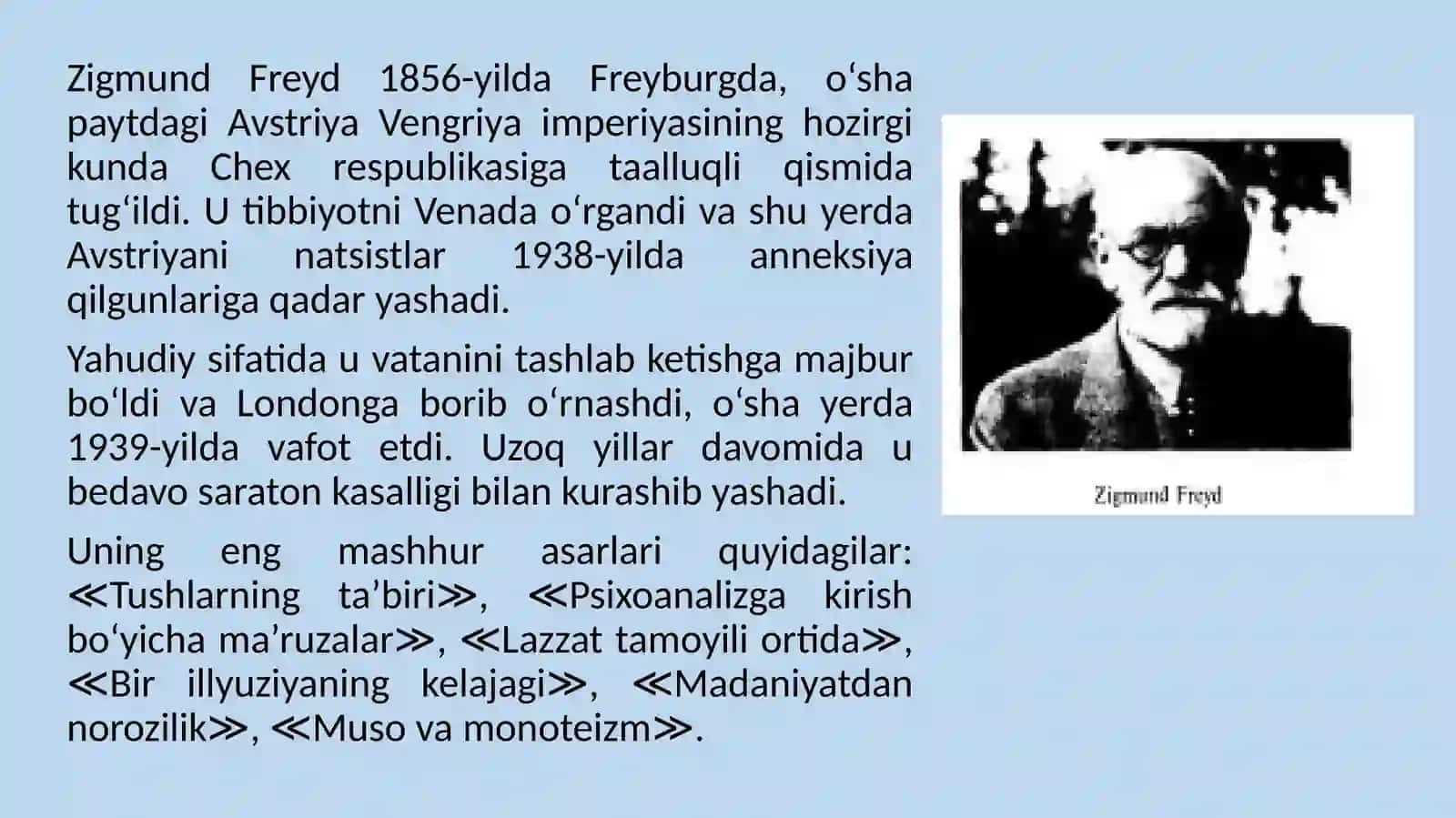 SHAXS RIVOJLANISHI SIFATIDA PSIXIK RIVOJLANISHNING PSIXOANALITIK YO‘NALISHI 2