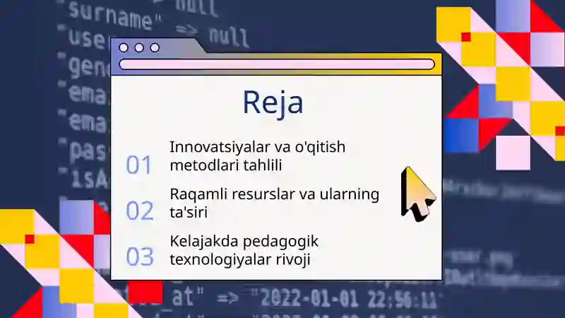 Ilg'or pedagogik texnologiyalar 2