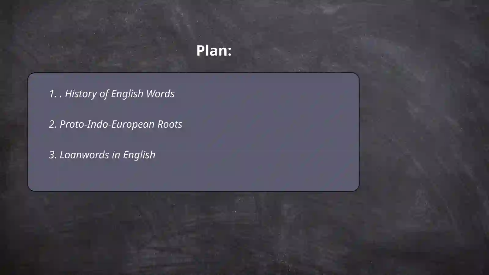 Etymology 2
