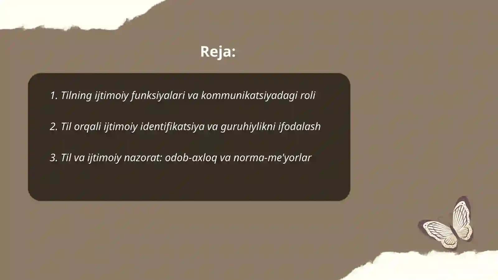 Tilning ijtimoiy vazifalari. Tilning hissiy-ta'siriy tuyg' ifodalash vositasi 2