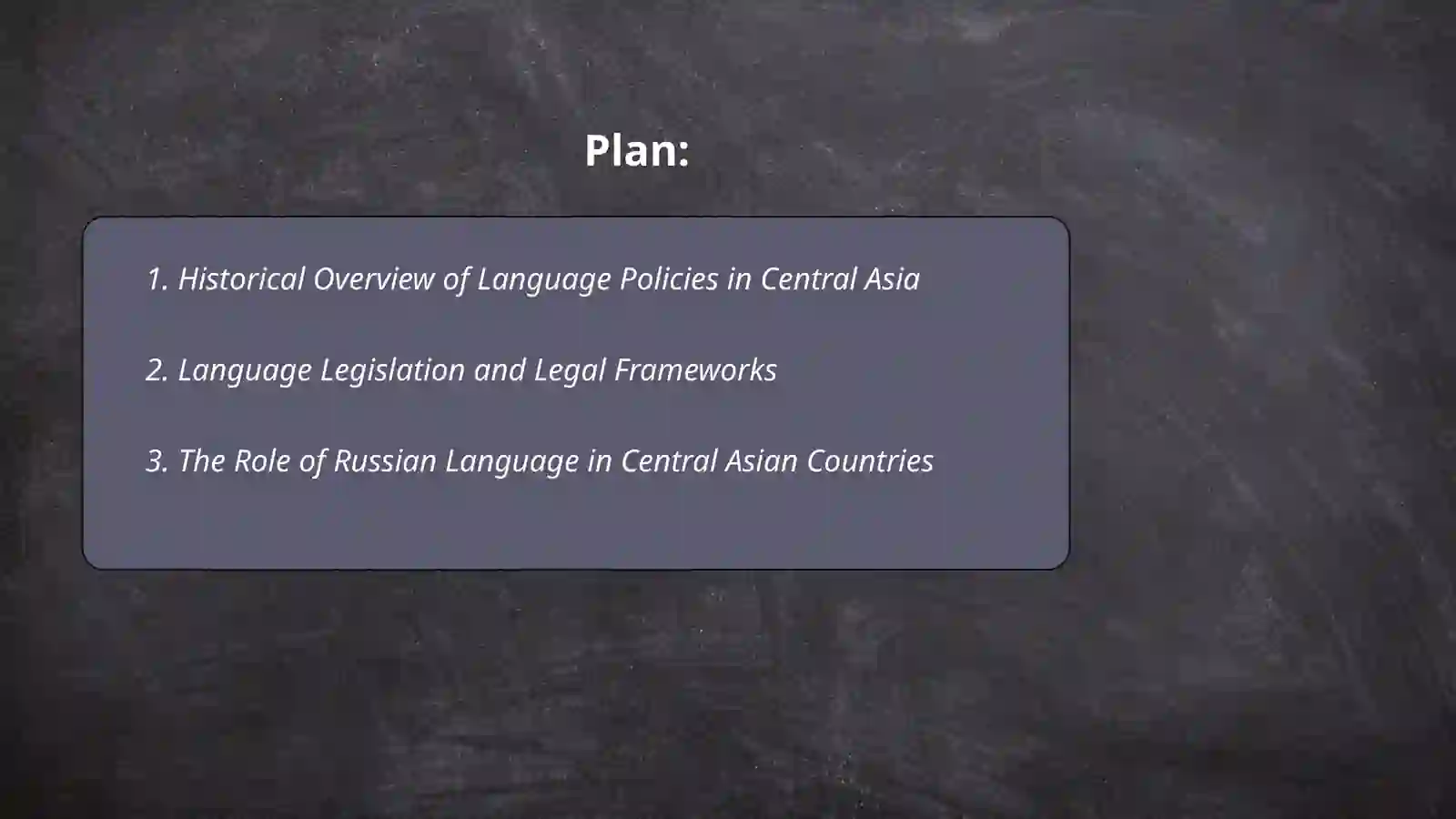 Language policy in Central Asian countries 2