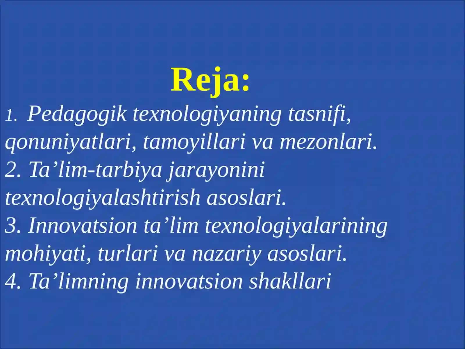Bo’lajak o’qituvchilarni tayyorlashda pedagogik innovatsiyalardan foydalanish 2