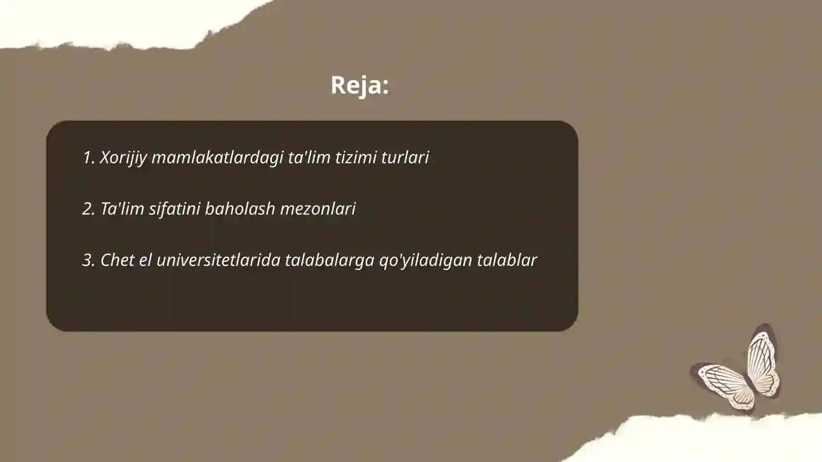 Xorijiy mamlakatlarda ta’lim-tarbiya tizimi, chet el ta’limi taraqqiyotining asosiy yo‘nalishlari 2