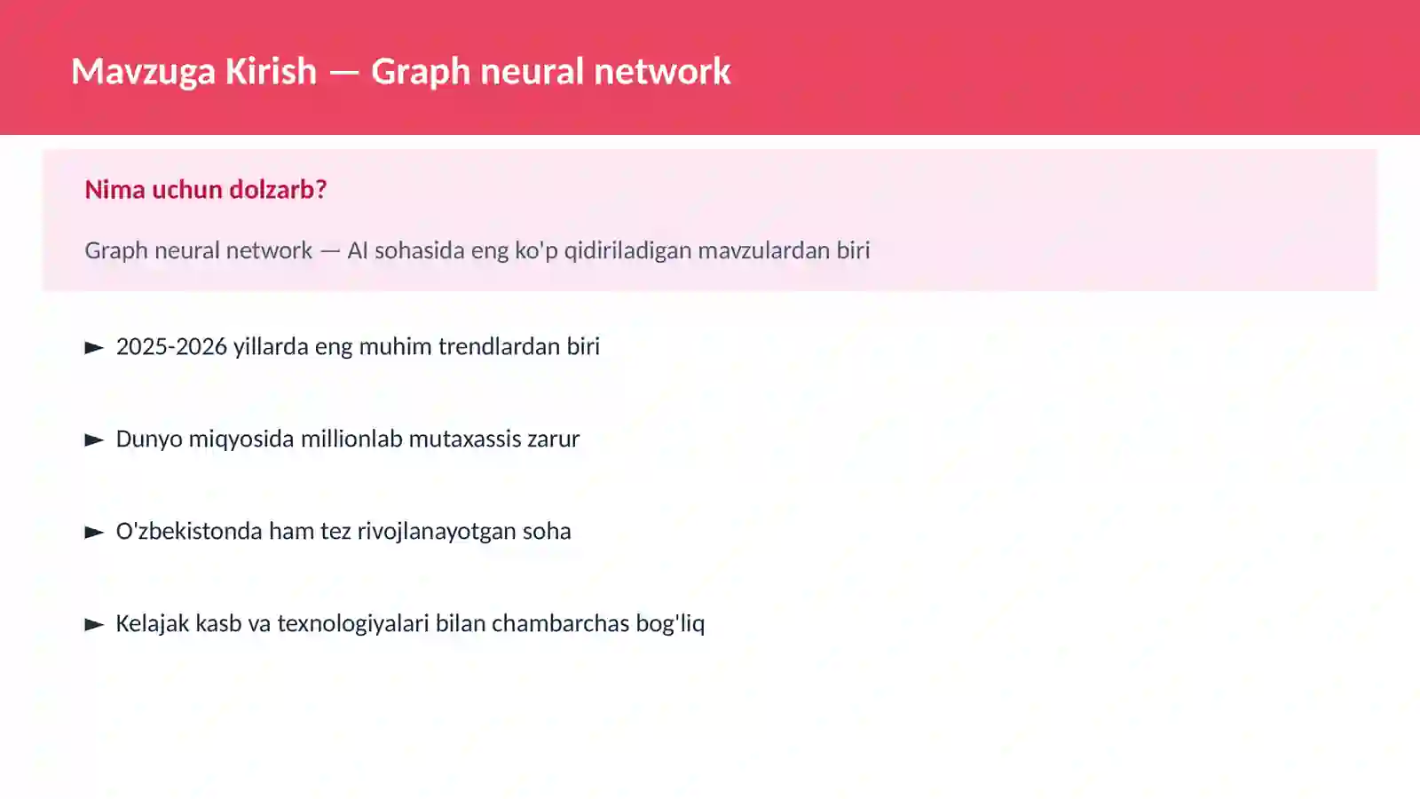 AI | DEEP LEARNING VA NEYRON TARMOQLAR 2