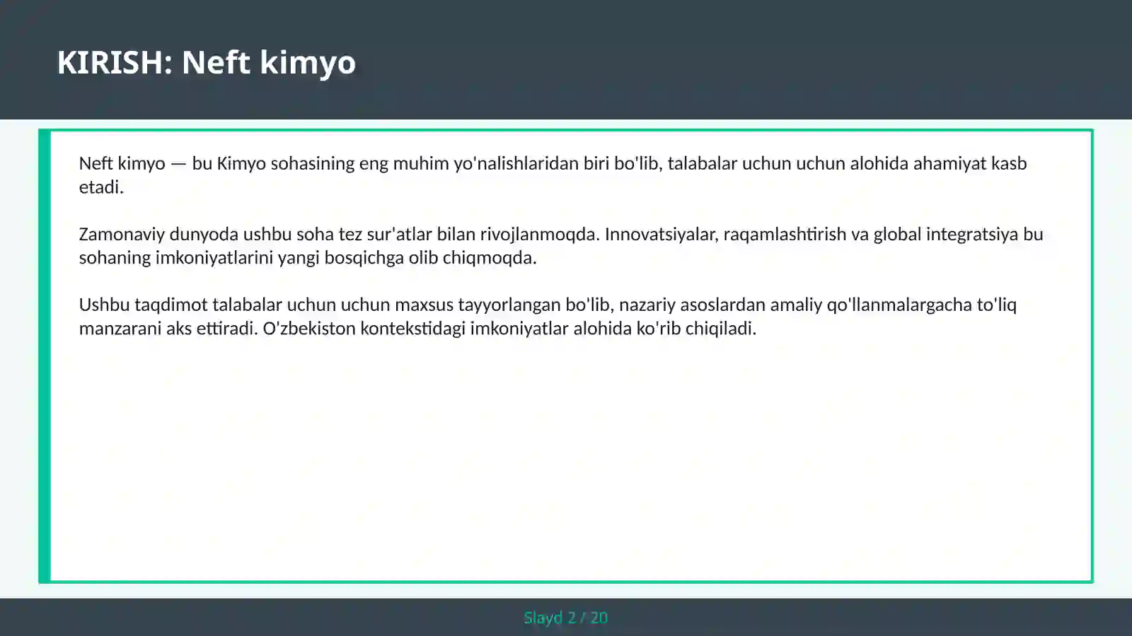 Neft kimyo 2