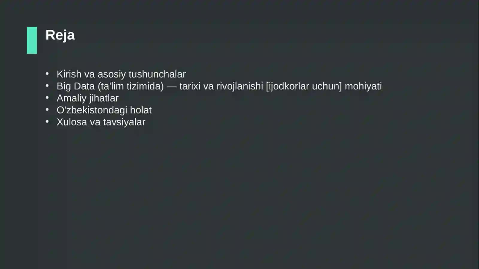 Big Data (ta'lim tizimida) — tarixi va rivojlanishi [ijodkorlar uchun] 2