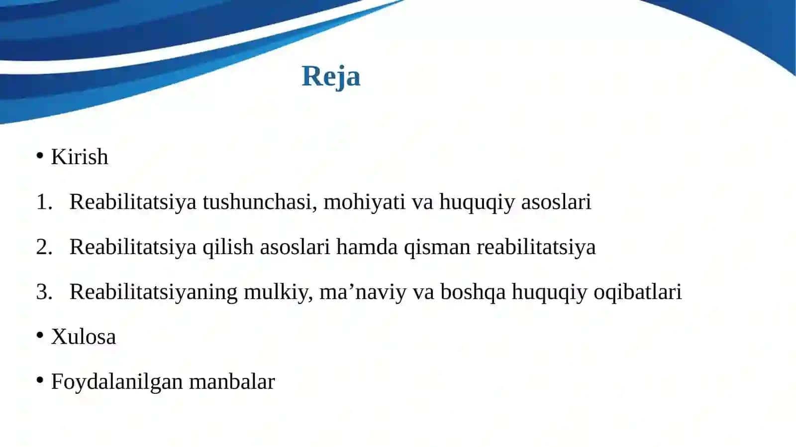 REABILITATSIYA TUSHUNCHASI, ASOSLARI VA OQIBATLARI 2