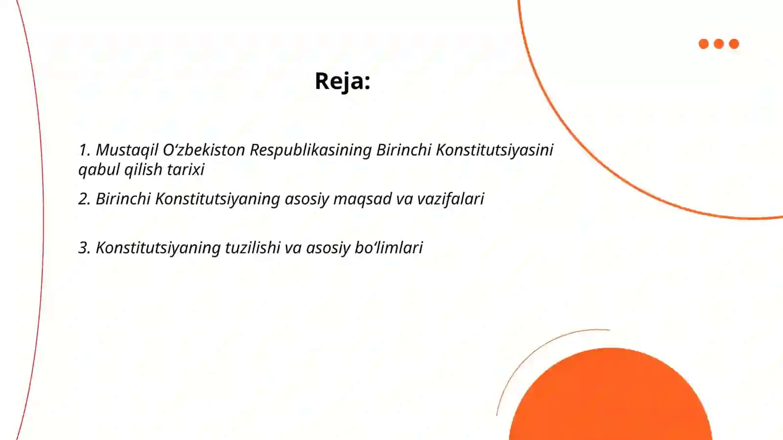 Mustaqil O‘zbekiston Respublikasi Birinchi Konstitutsiyasi va uning o‘ziga xos jihatlari 2