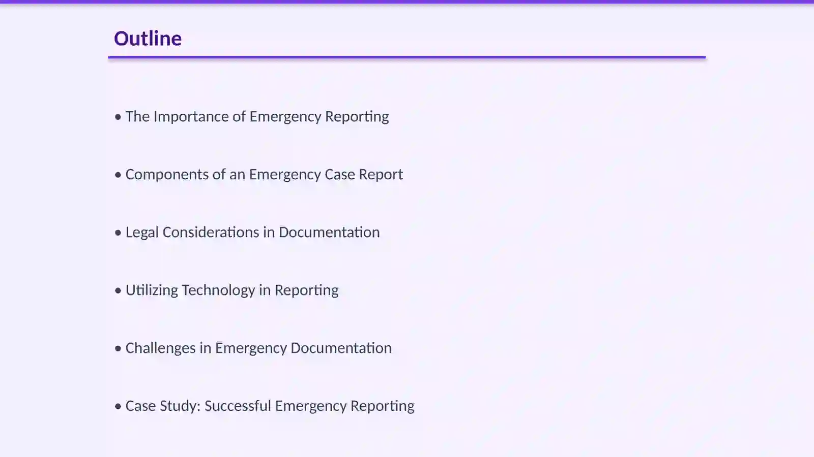 Emergency Case Documentation: A Doctor's Report 2