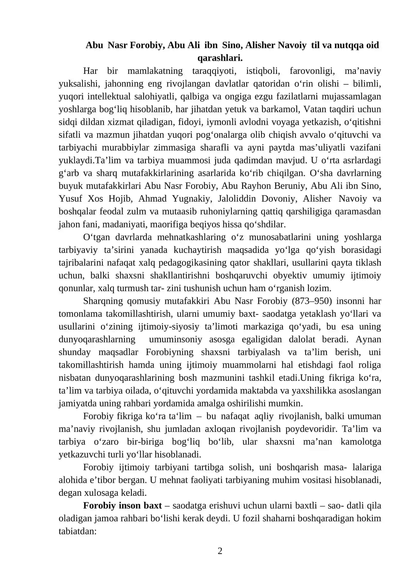 Pedagogik olimlaning pedagogik sohasida olib borgan tadqiqot ishlarini o'rganish va xaritasini tuzish 2