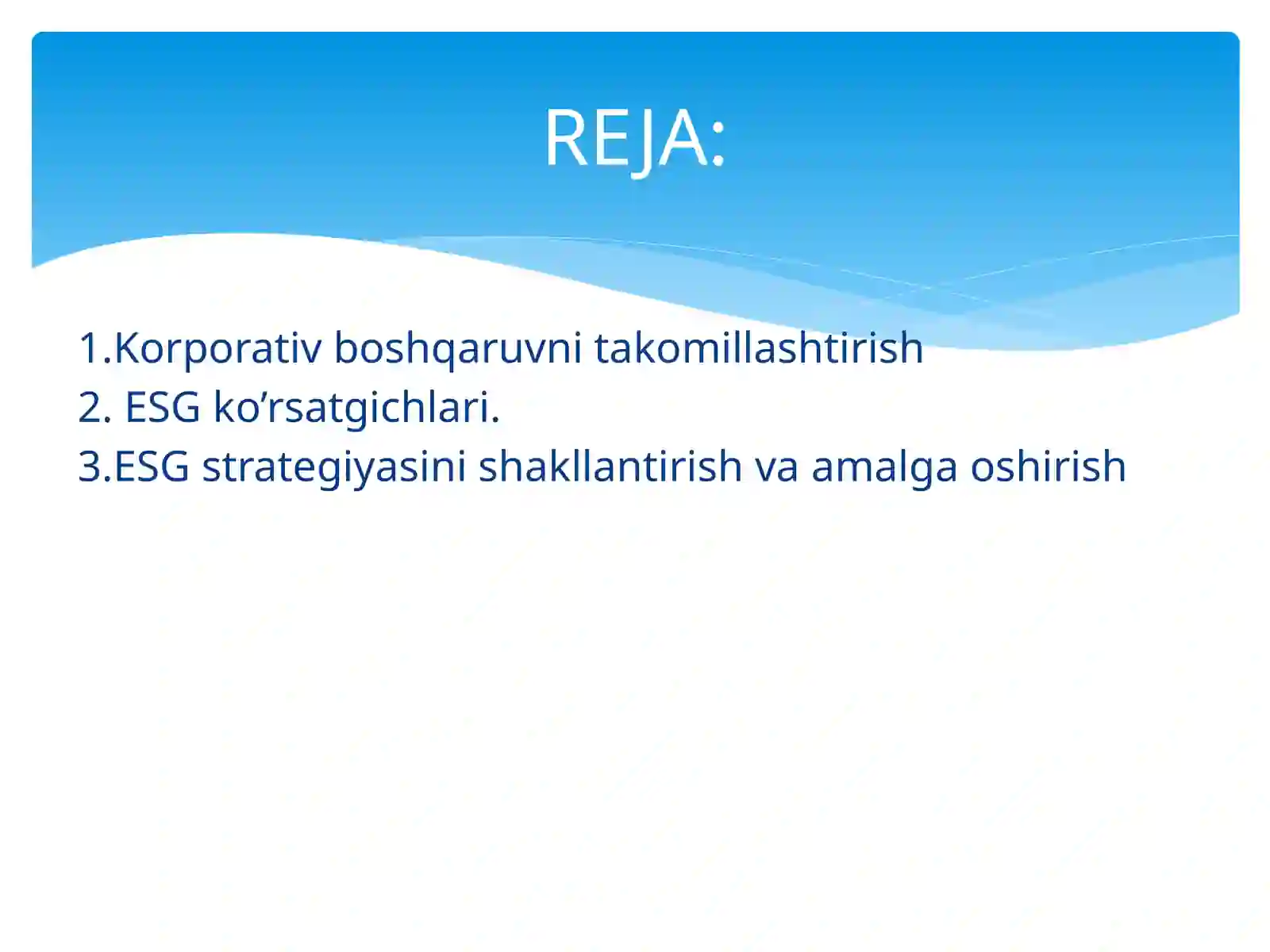 Korporativ boshqaruvni takomillashtirish 2