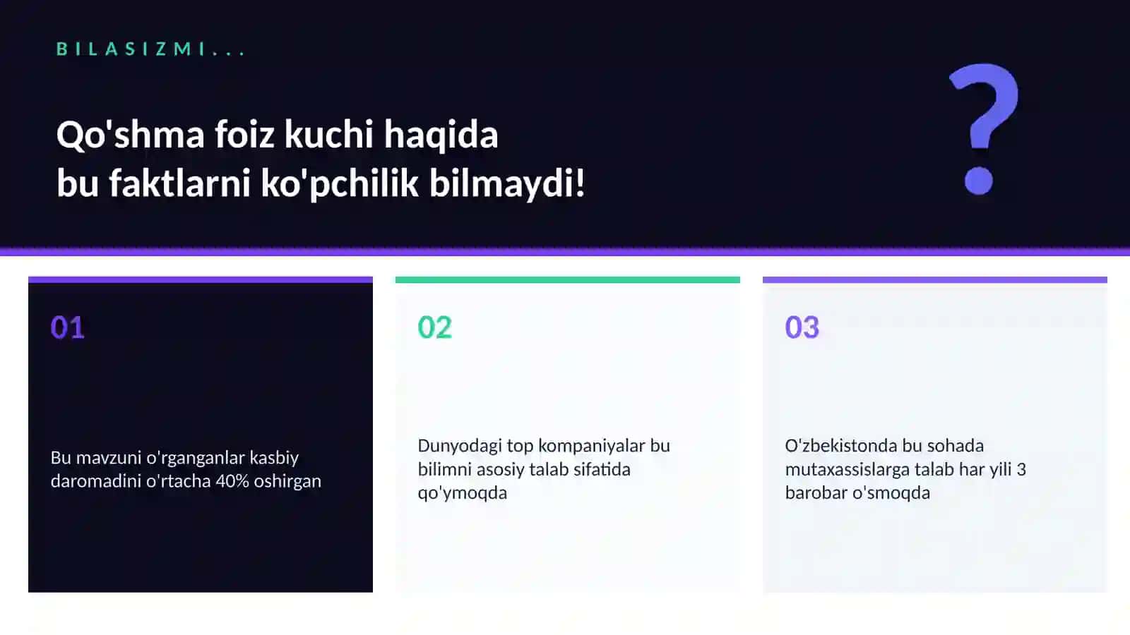 Qo'shma foiz kuchi 2