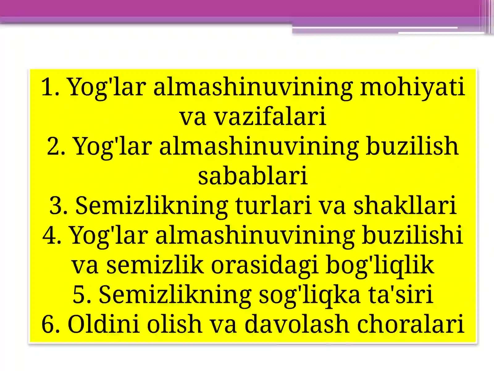 Patalogik Fiziologiya - Yog'lar Almashinuvi Buzilishi va Semizlik 2