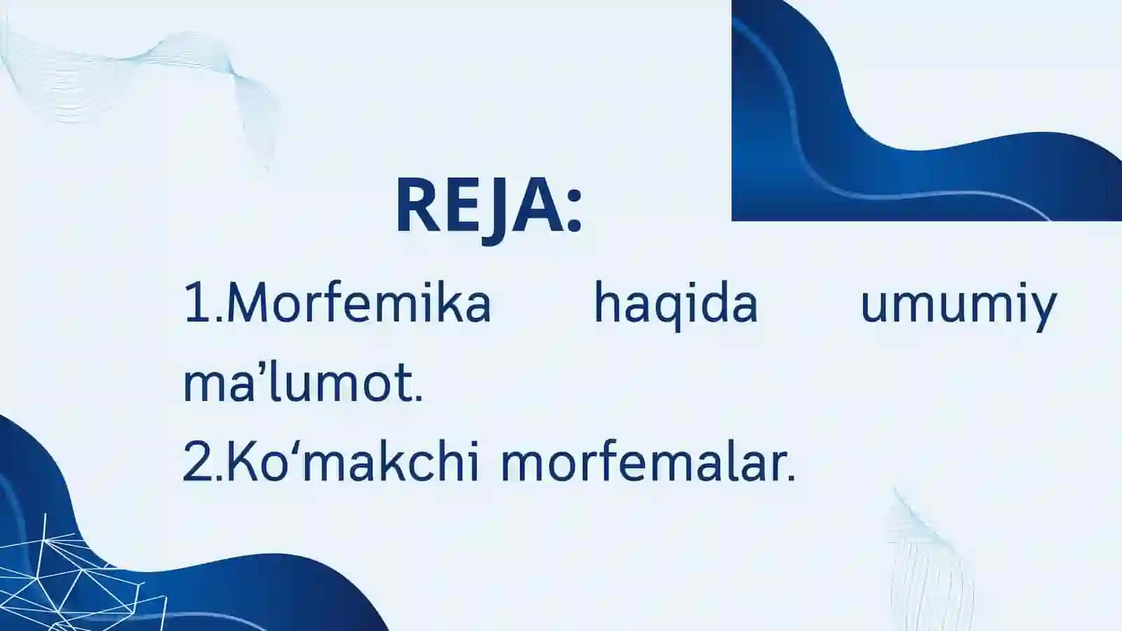 MARFEMIKA. (SOʻZ TARKIBI) 2