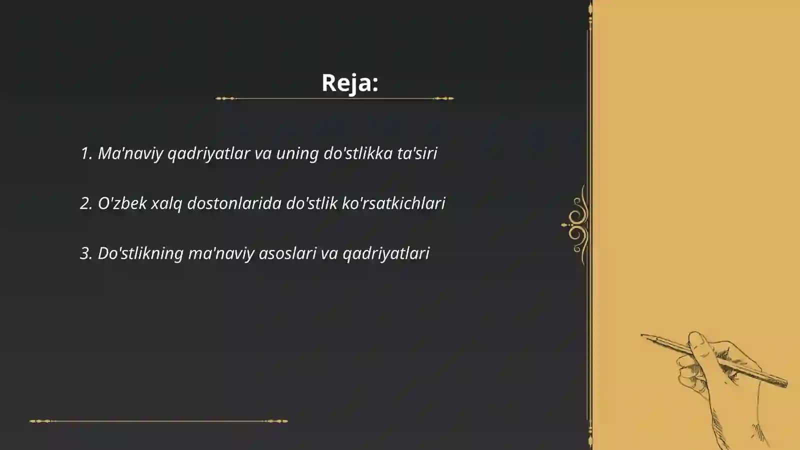 Ma'naviy-qadriyatlar vositasida o'quvchilarda do'stlikni tarbiyalash 2