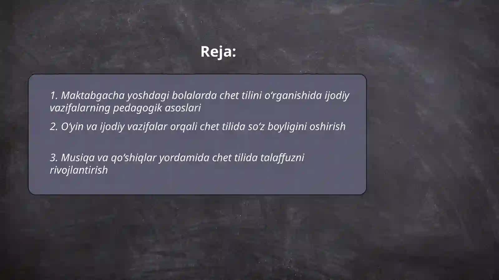 Maktabgacha yoshdagi bolalarda chet tilini oʻrganishida ijodiy vazifalarni ahamiyati 2