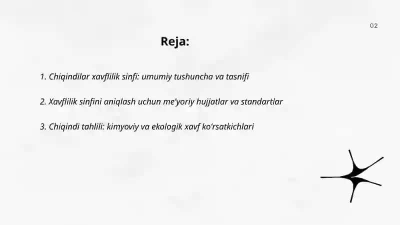 Chiqindilar xavflilik sinfi: umumiy tushuncha va tasnifi 2