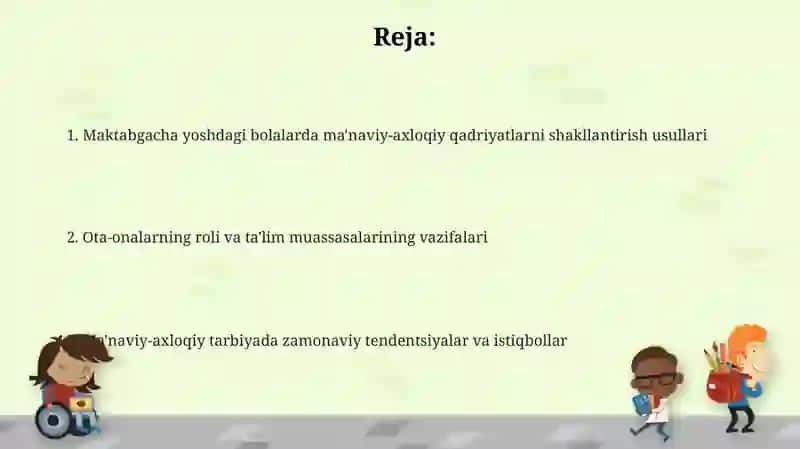 Maktabgacha yoshdagi bolalarni maʼnaviy axloqiy tarbiyalash 2
