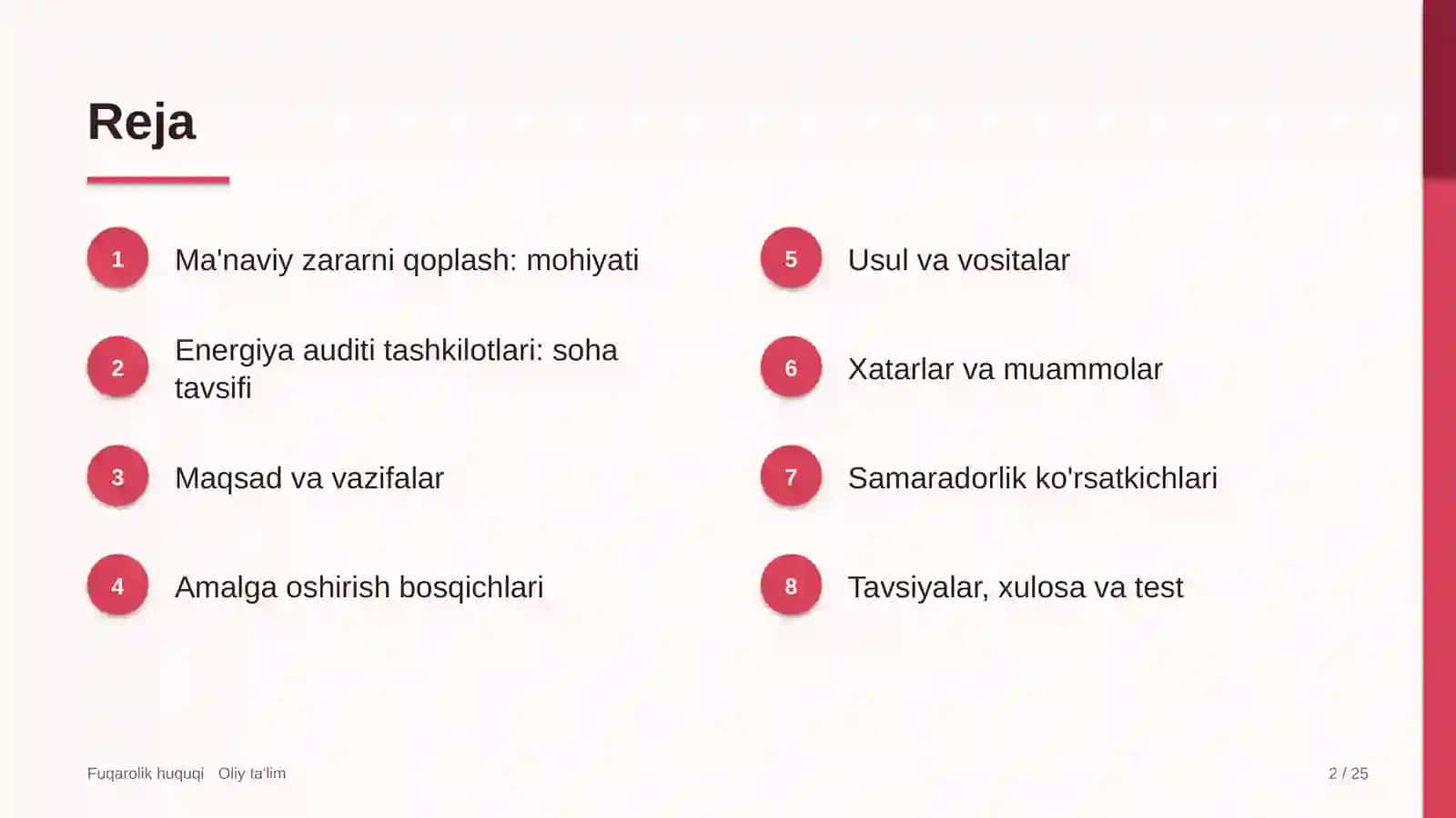 energiya auditi tashkilotlarida ma'naviy zararni qoplash 8666 2