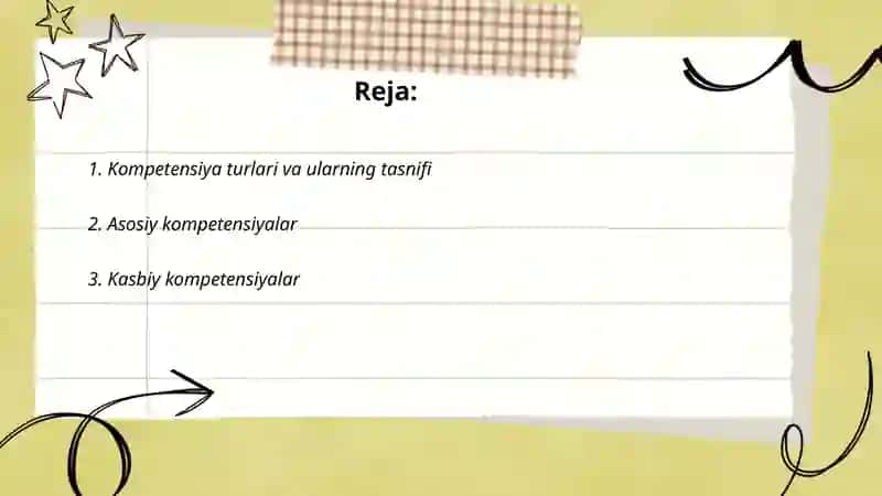 Kompetensiya turlari 2