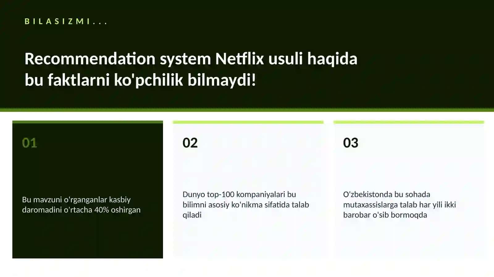 Recommendation system Netflix usuli 3
