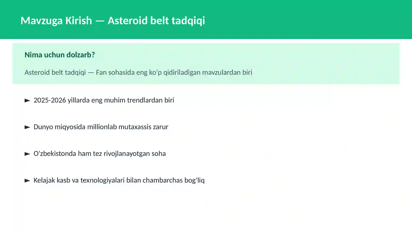 KOSMOSNI TADQIQ 2