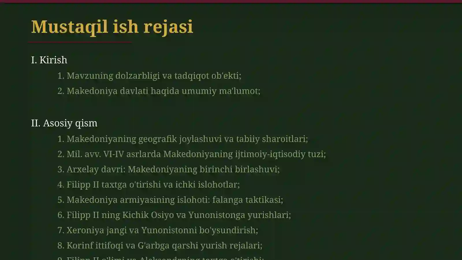 Makedoniya davlatining yuksalishi 2