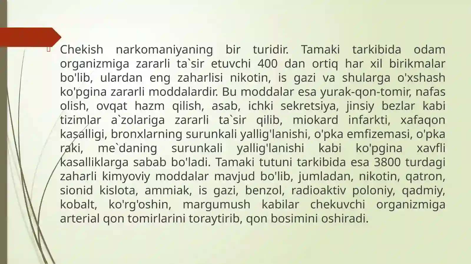 Chekishning Nafas A`zolariga Salbiy Ta`siri 2