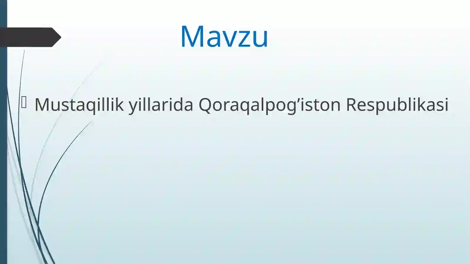 O'ZBEKISTONNING ENG YANGI TARIXI 2