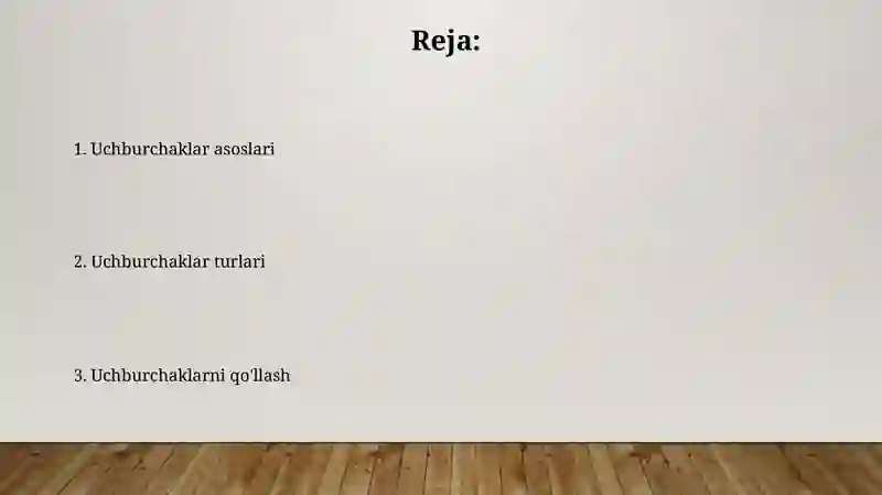 Uchburchaklar 2