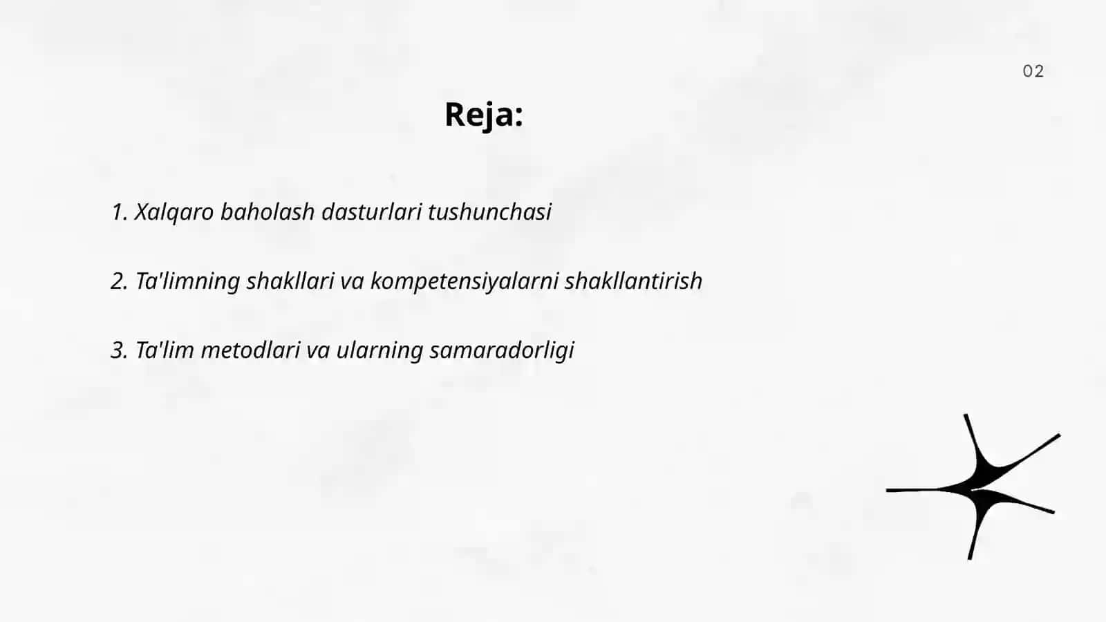 Xalqaro baholash dasturlari talablari asosida taʼlimning shakl, metod va vositalari yordamida oʻquvchilar kompetensiyalarini shakllantirish 2