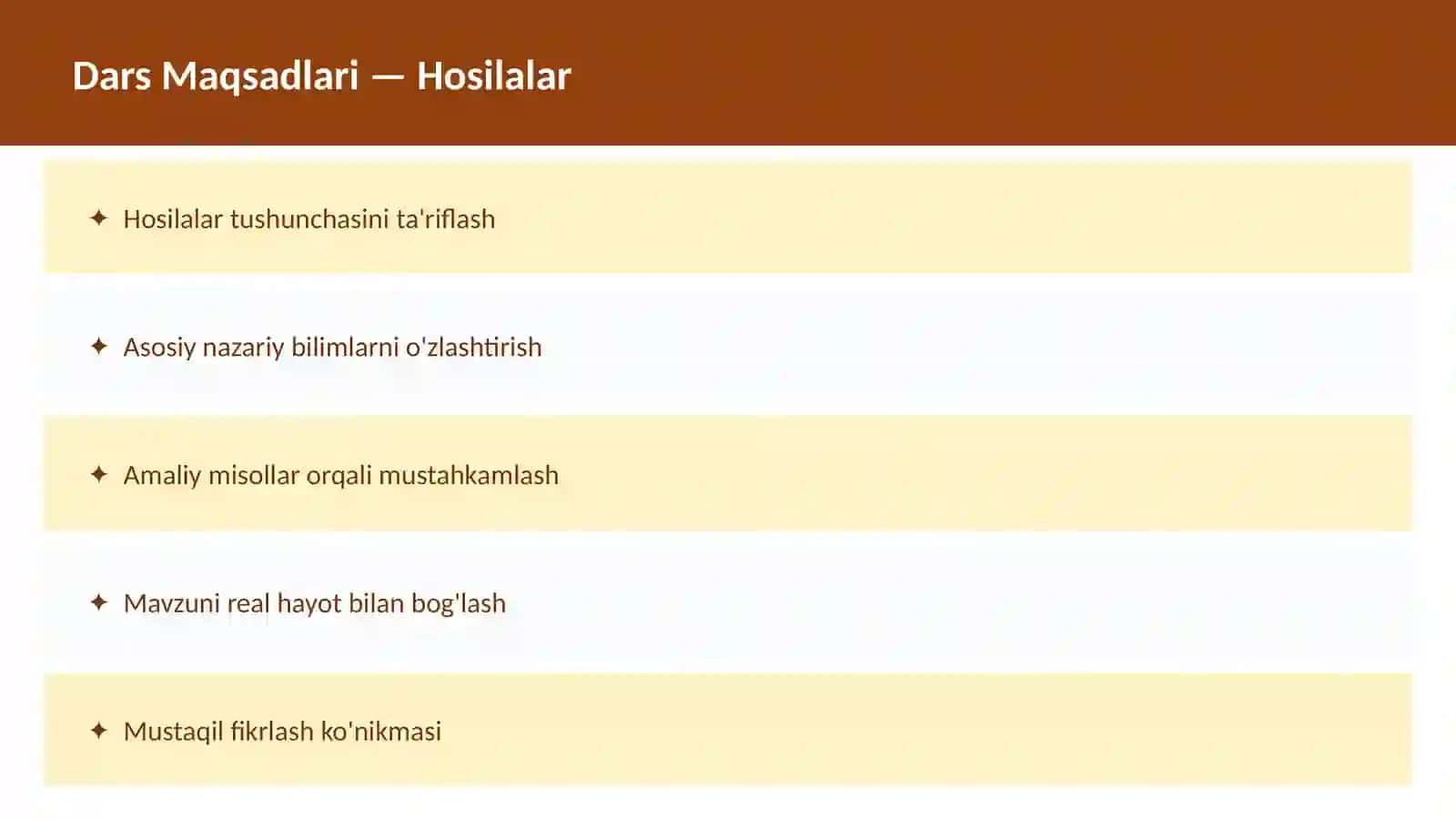 Matematika - Limitlar O'qituvchilar va talabalar uchun dars ishlanma 2