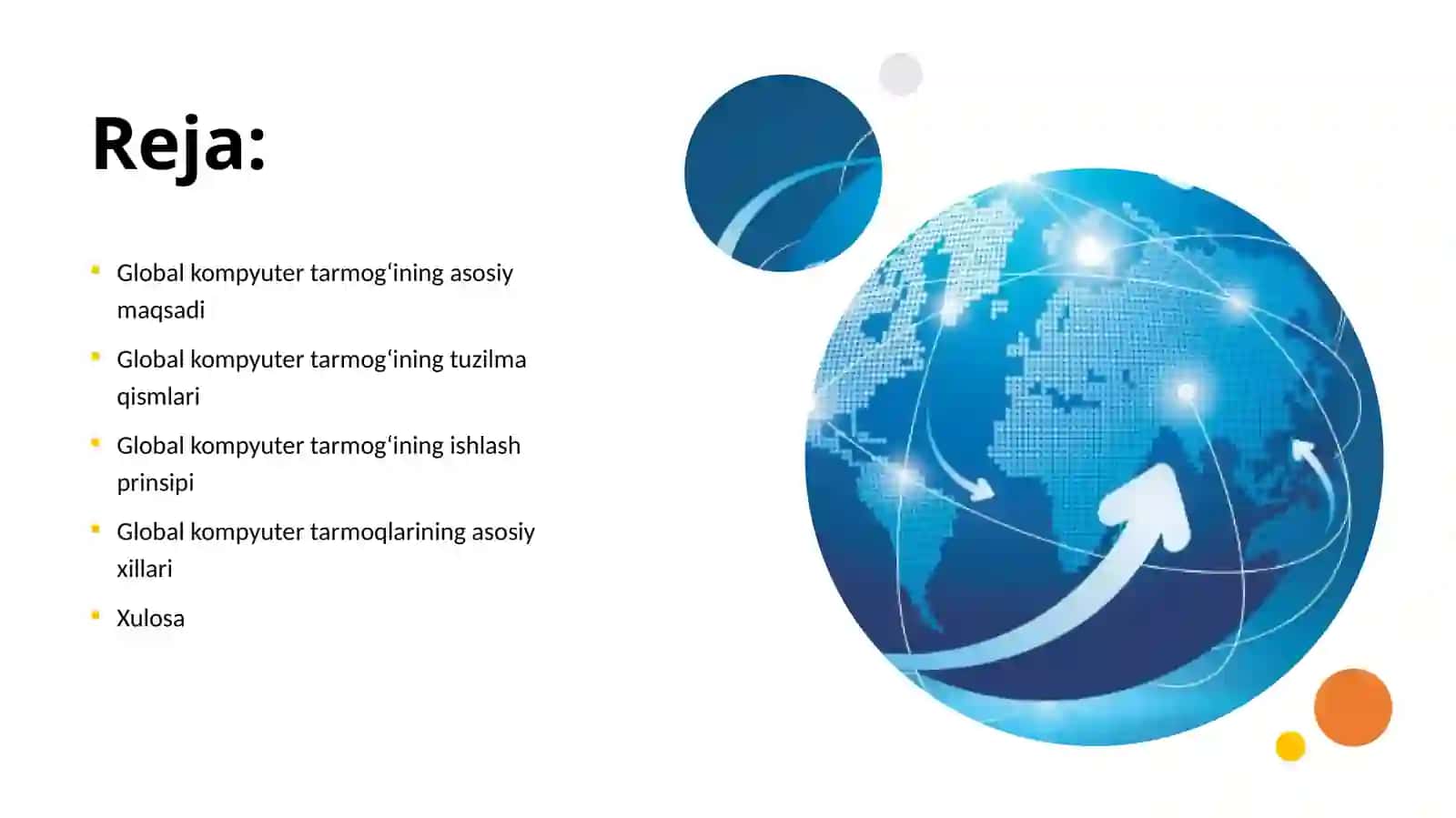 Global kompyuter tarmog’ining umumiy tuzilishi chizmasi va global kompyuter tarmoqlarining xillari 2