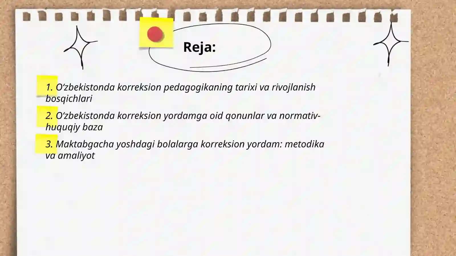 Oʻzbekistonda korreksion yordam nazariyasi va amaliyotining taraqqiy etilishi 2