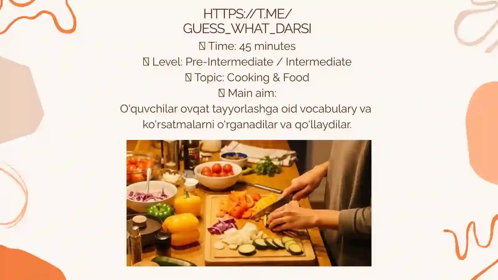 COOKING DEMO LESSON 2