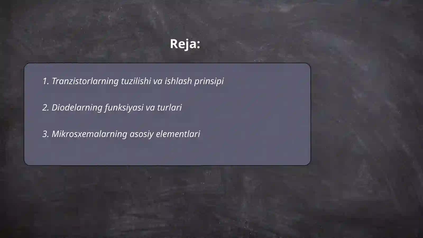 Tranzistorlarning tuzilishi va ishlash prinsipi 2