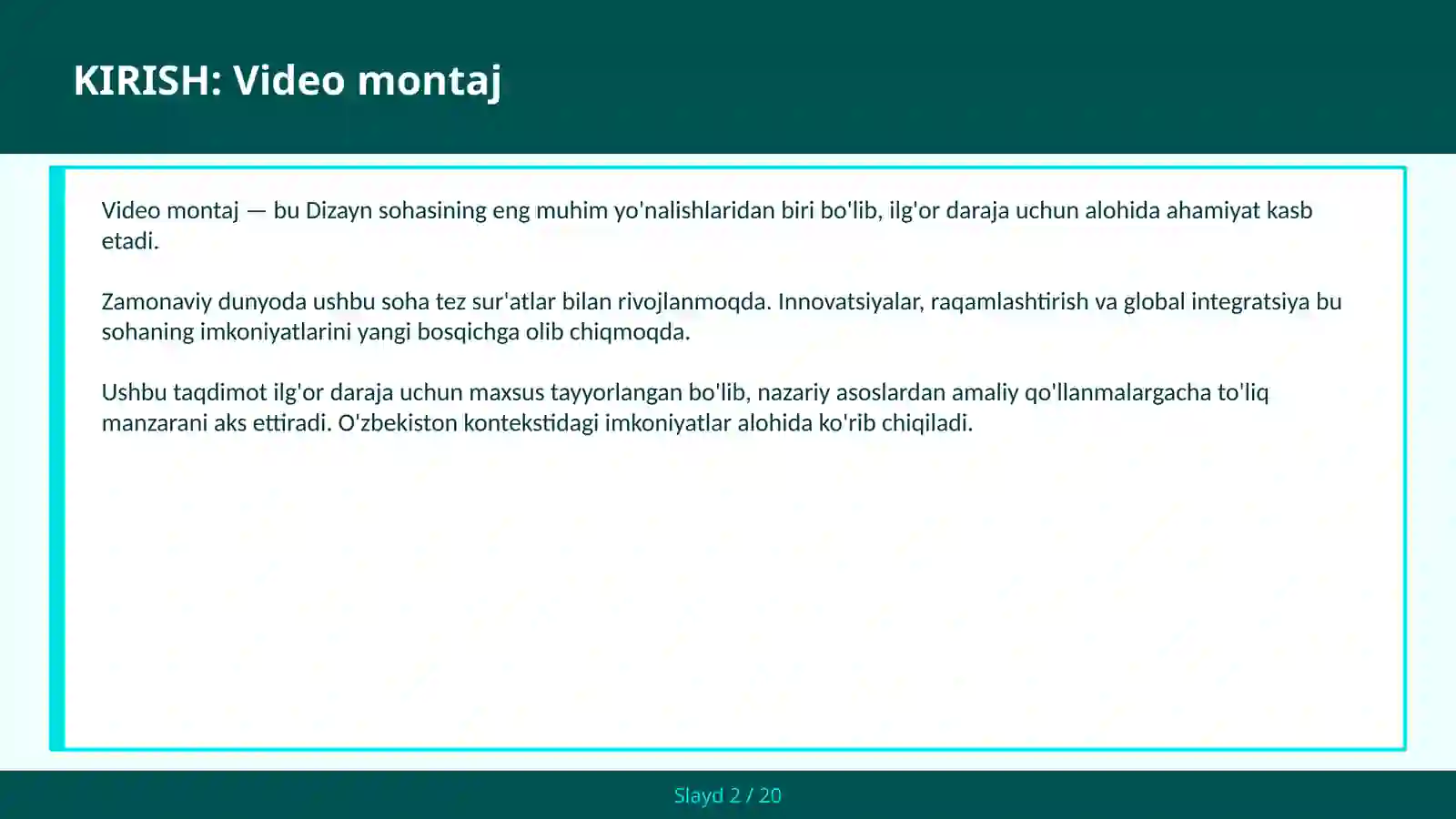 Video montaj 2