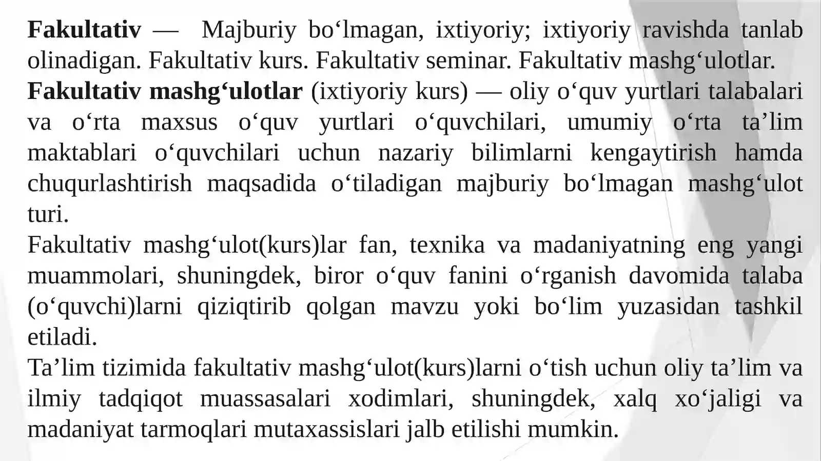 BOSHLANG‘ICH SINFDA MATЕMATIKADAN FAKULTATIV MASHG’ULOTLAR. IQTIDORLI O‘QUVCHILAR BILAN ISHLASH 2