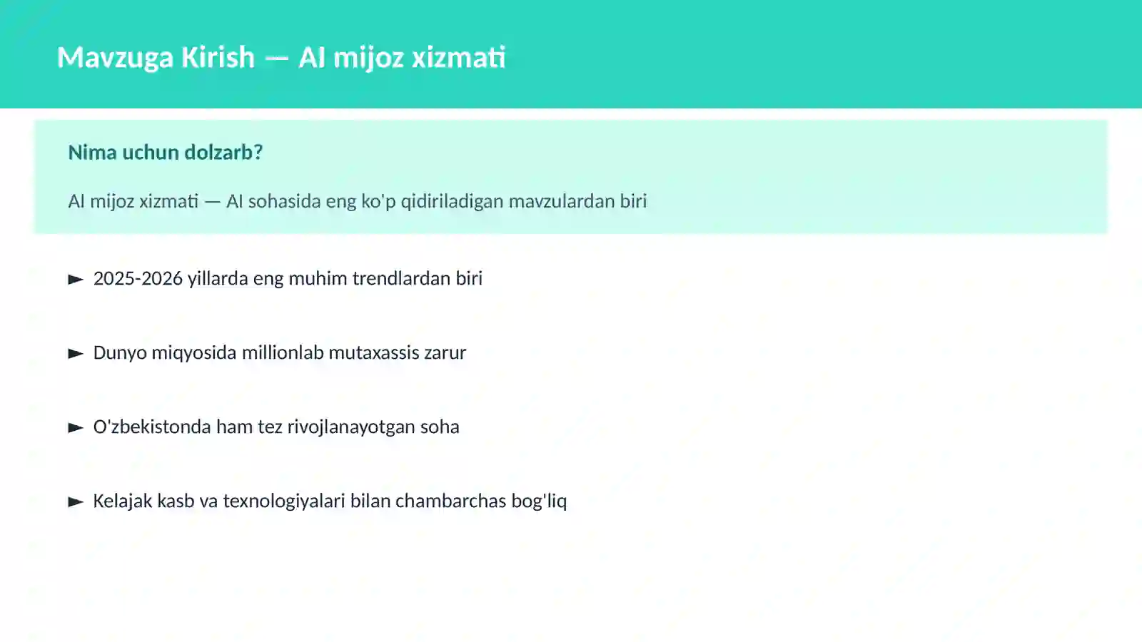 AI AMALIY SOHALARDA 2