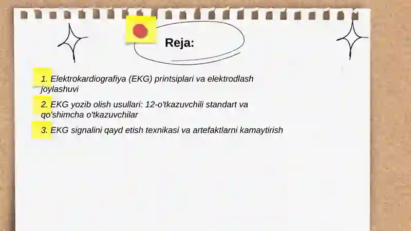 Elektrokardiografiya (EKG) 2