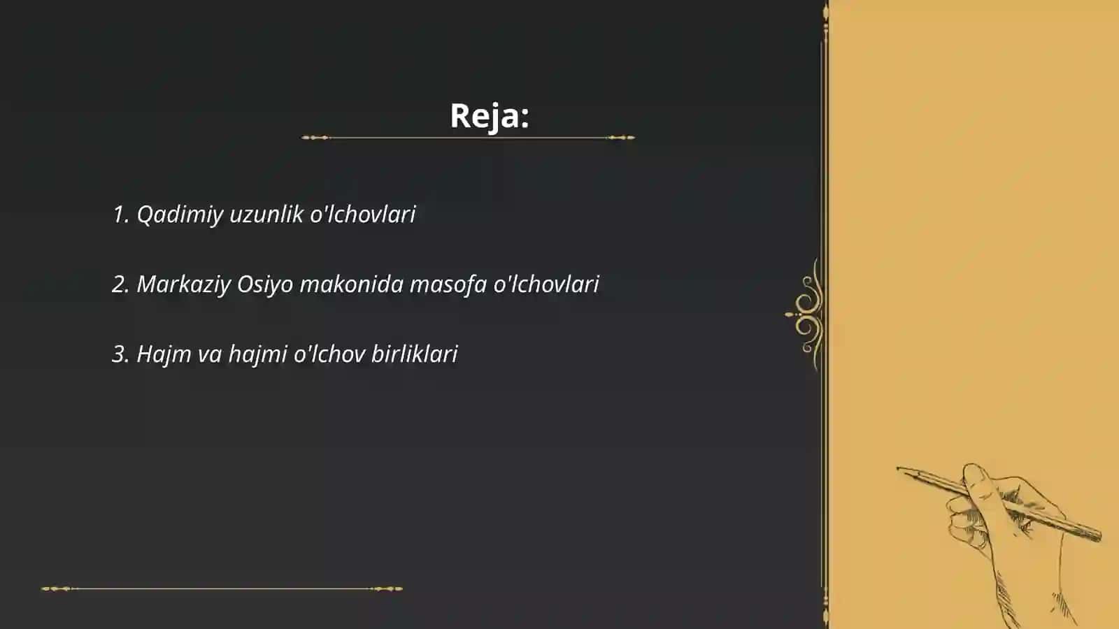 Markaziy Osiyodagi qadimiy ōlchovlar va ōlchov birliklari 2