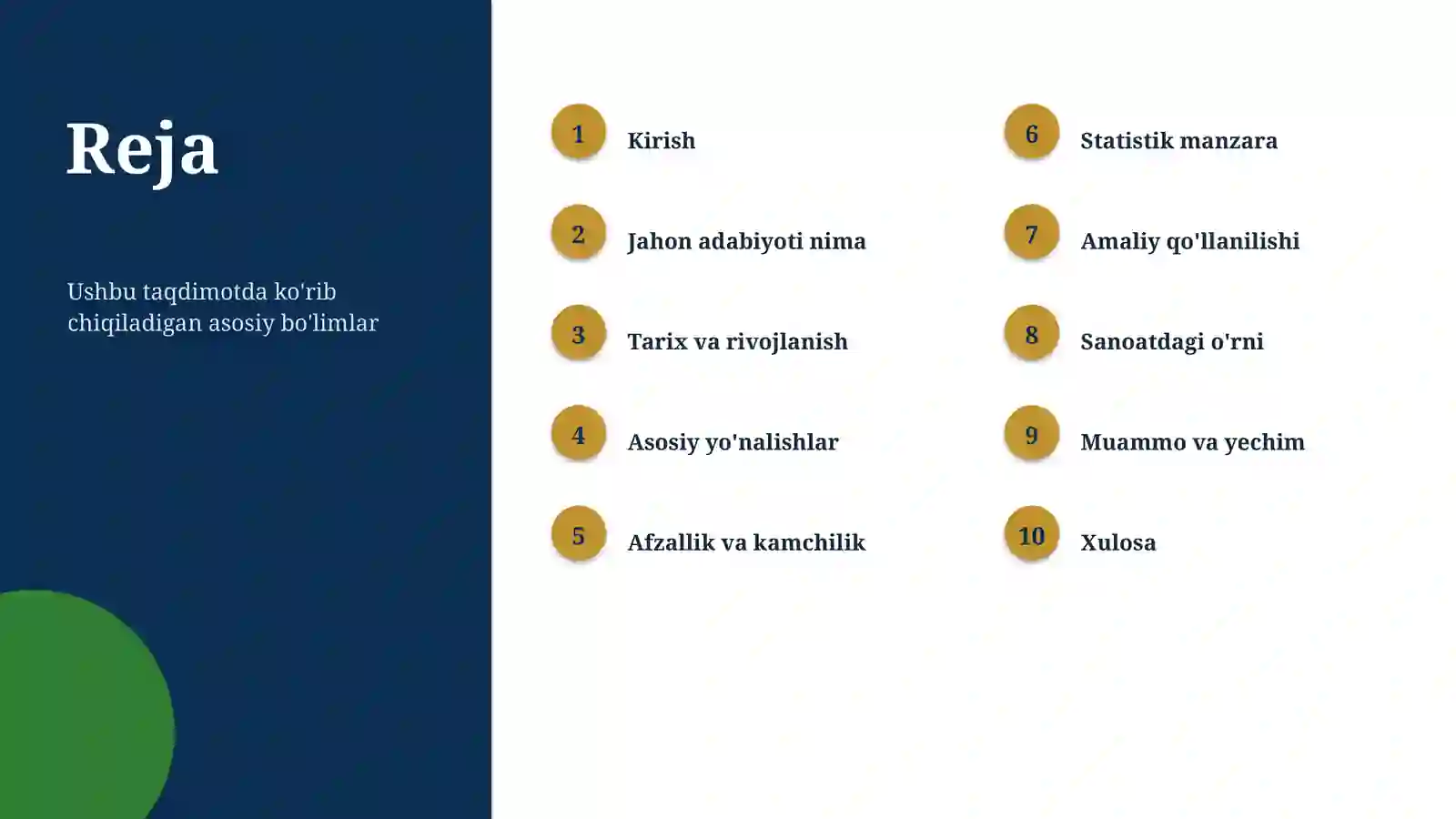 Jahon adabiyoti Global tendensiyalari 2