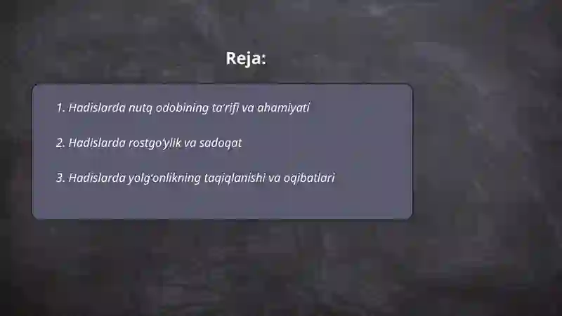 Hadislarda Nutq Odobi 2